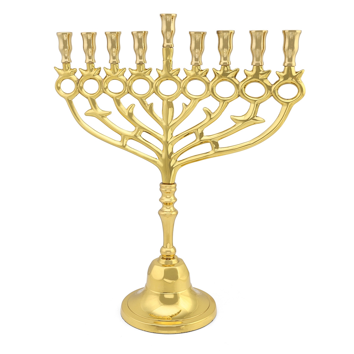 Yair Emanuel Copper Pomegranate Hanukkah Menorah main product photo