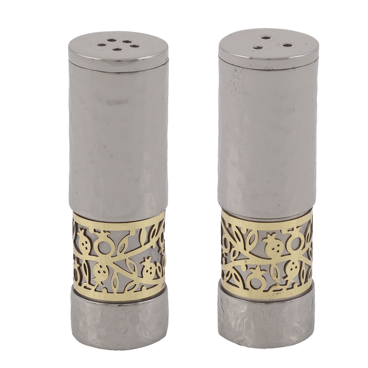 Yair Emanuel Anodized Aluminum Pomegranates Salt and Pepper Shaker Set  main product photo