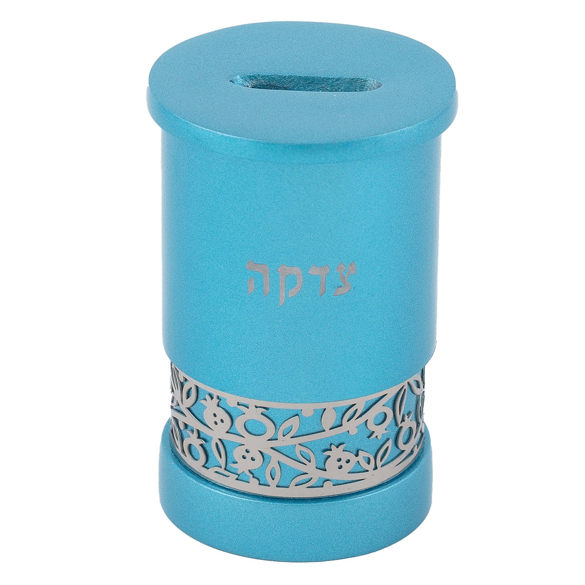 Yair Emanuel Anodized Aluminum Pomegranates Tzedakah Box main product photo
