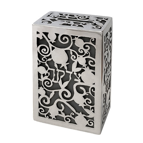 Pomegranate Themed Tzedakah (Charity) Box by Yair Emanuel main product photo