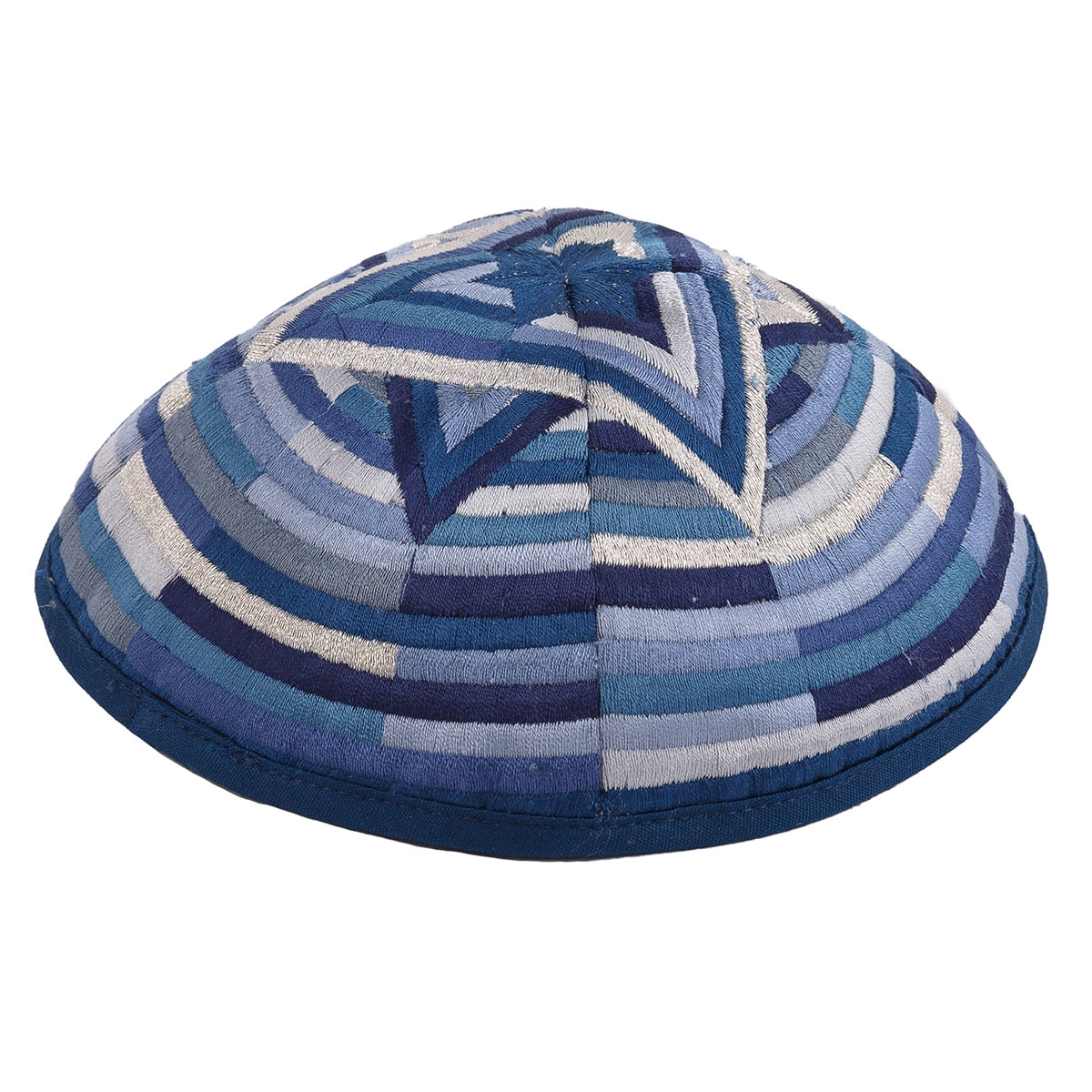 Yair Emanuel Large Silk Star of David Embroidered Kippah main product photo