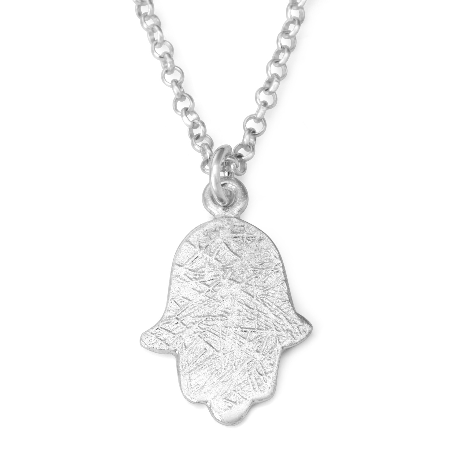 Sterling Silver Hamsa Necklace main product photo