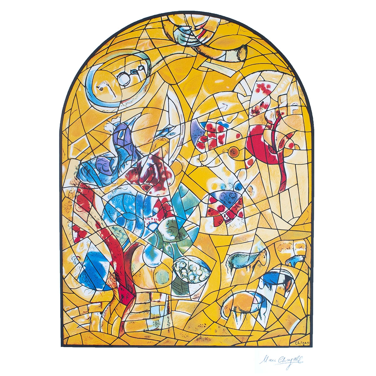 Limited Edition Numbered Marc Chagall Serigraph The Twelve Tribes Joseph main product photo