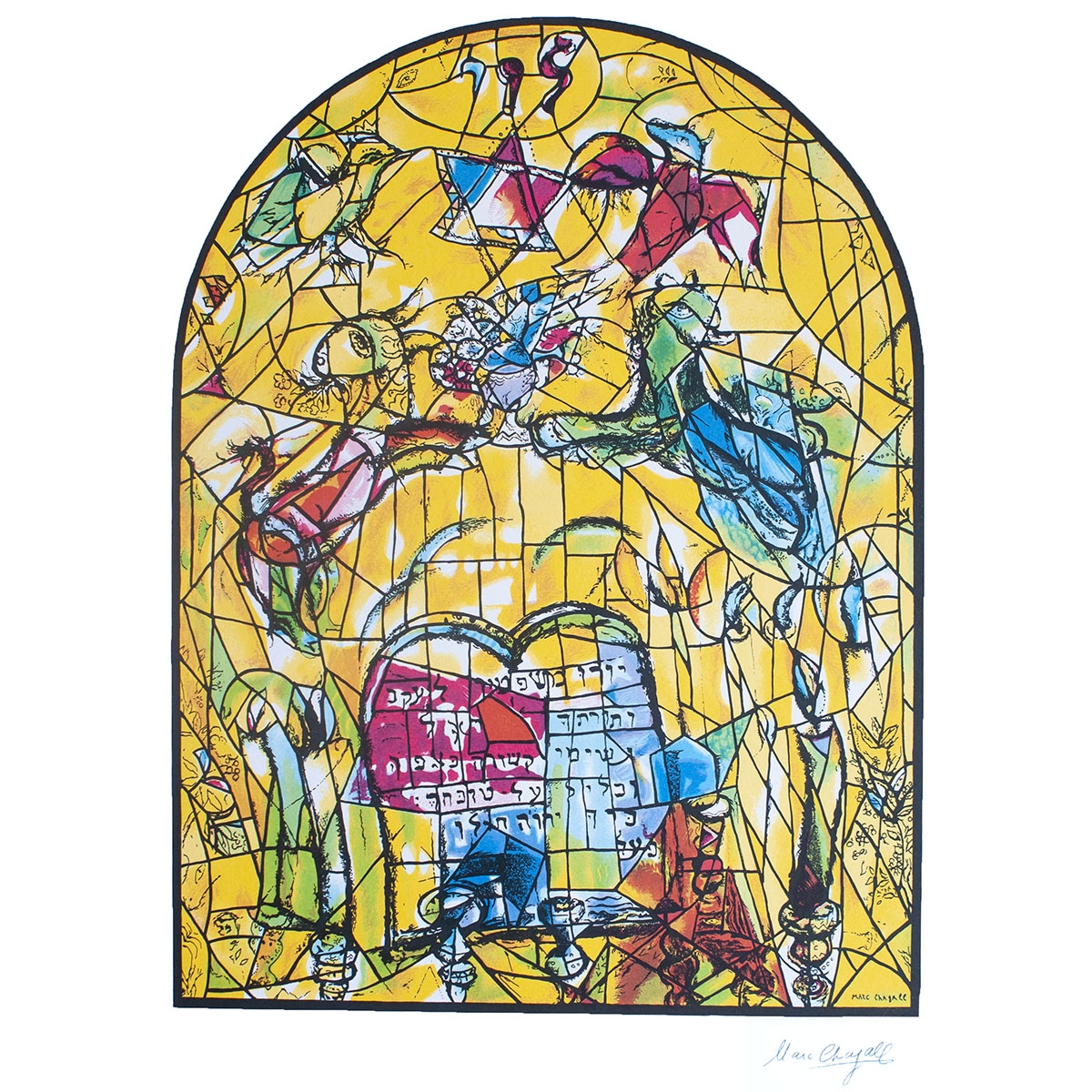 Limited Edition Numbered Marc Chagall Serigraph - The Twelve Tribes - Levi main product photo
