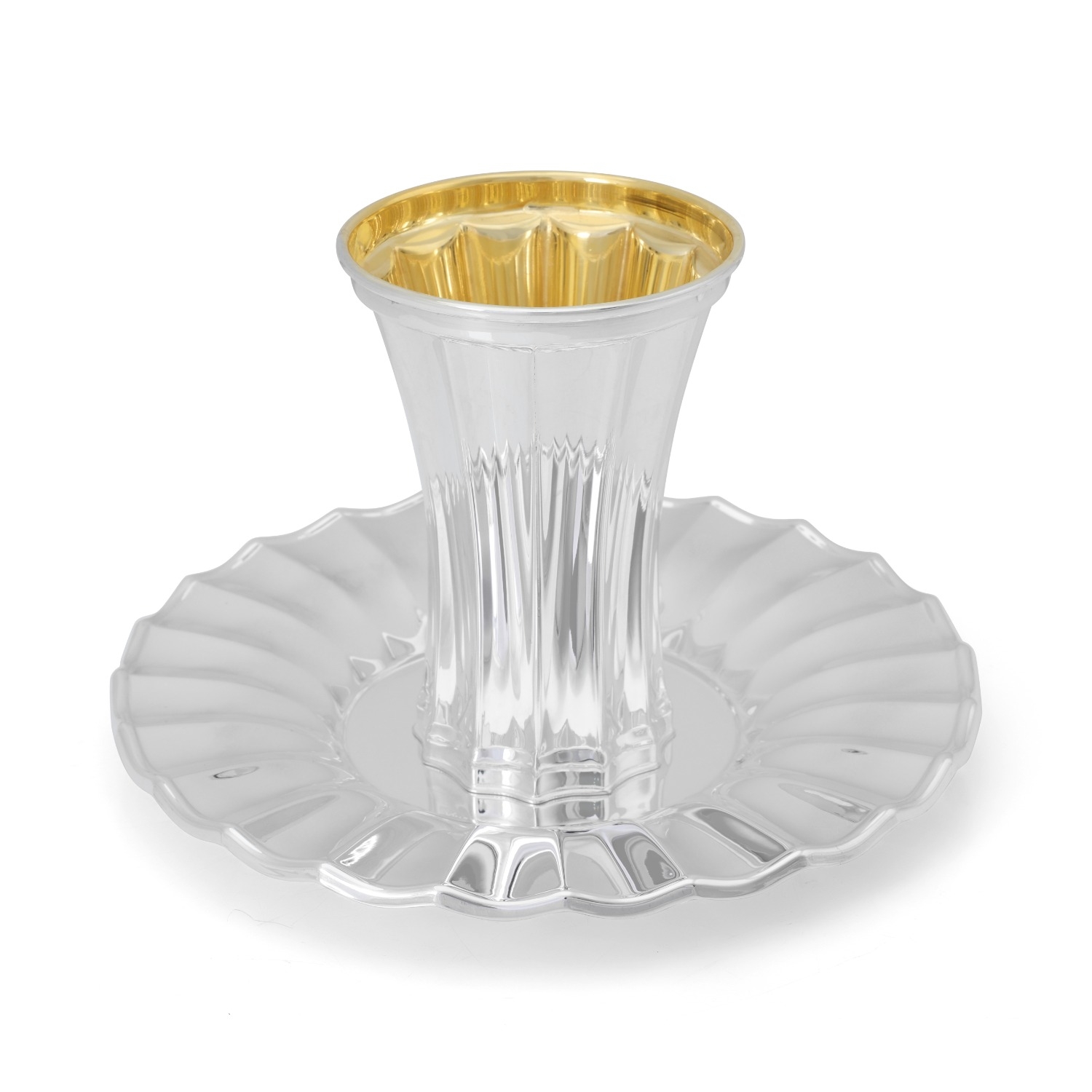 Hadad Bros Polished 925 Sterling Silver Kiddush Cup Set main product photo