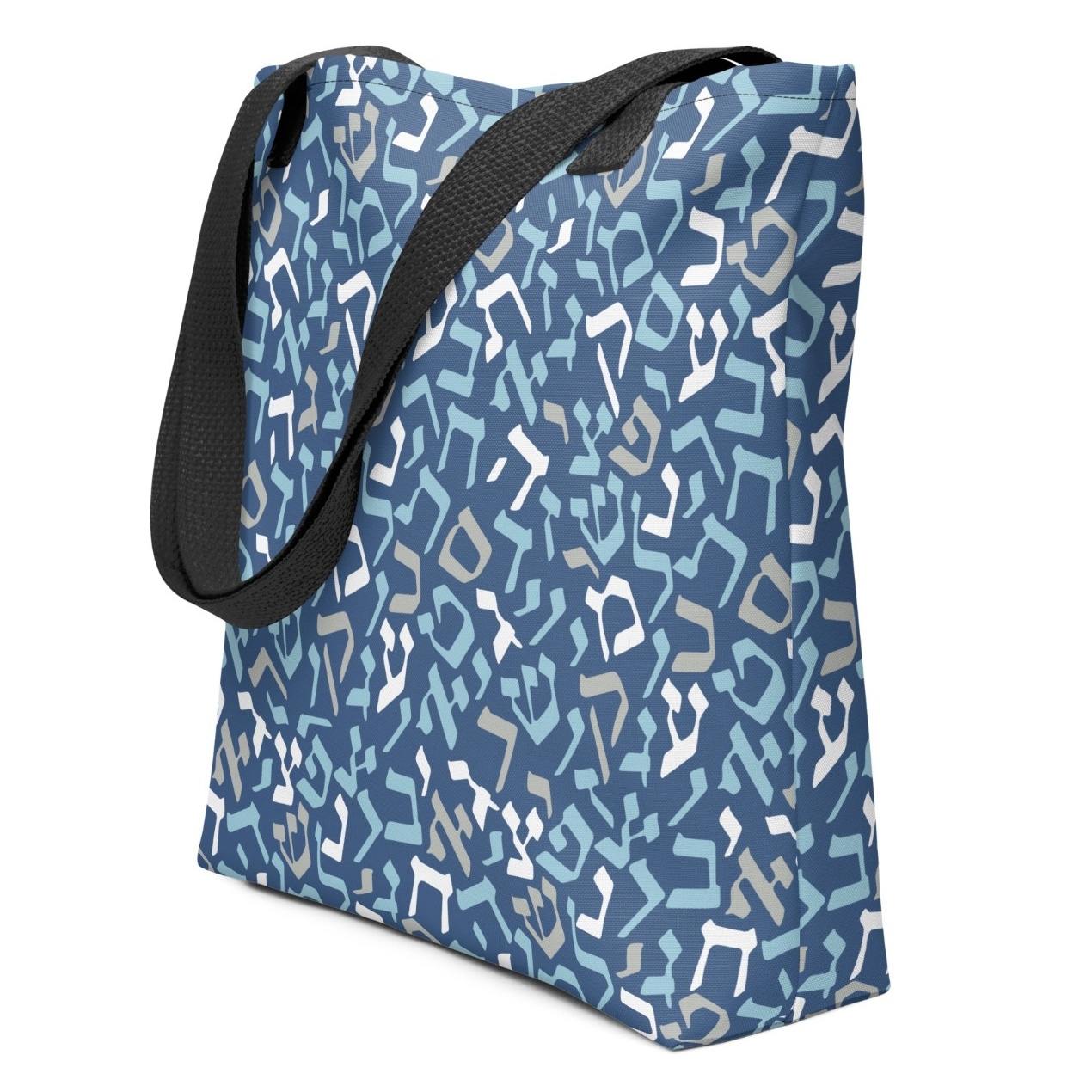 Hebrew Letters Designer Tote Bag main product photo