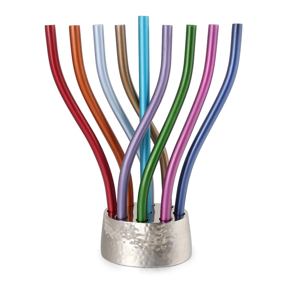 Yair Emanuel Tree of Life Hanukkah Menorah - Choice of Colors main product photo