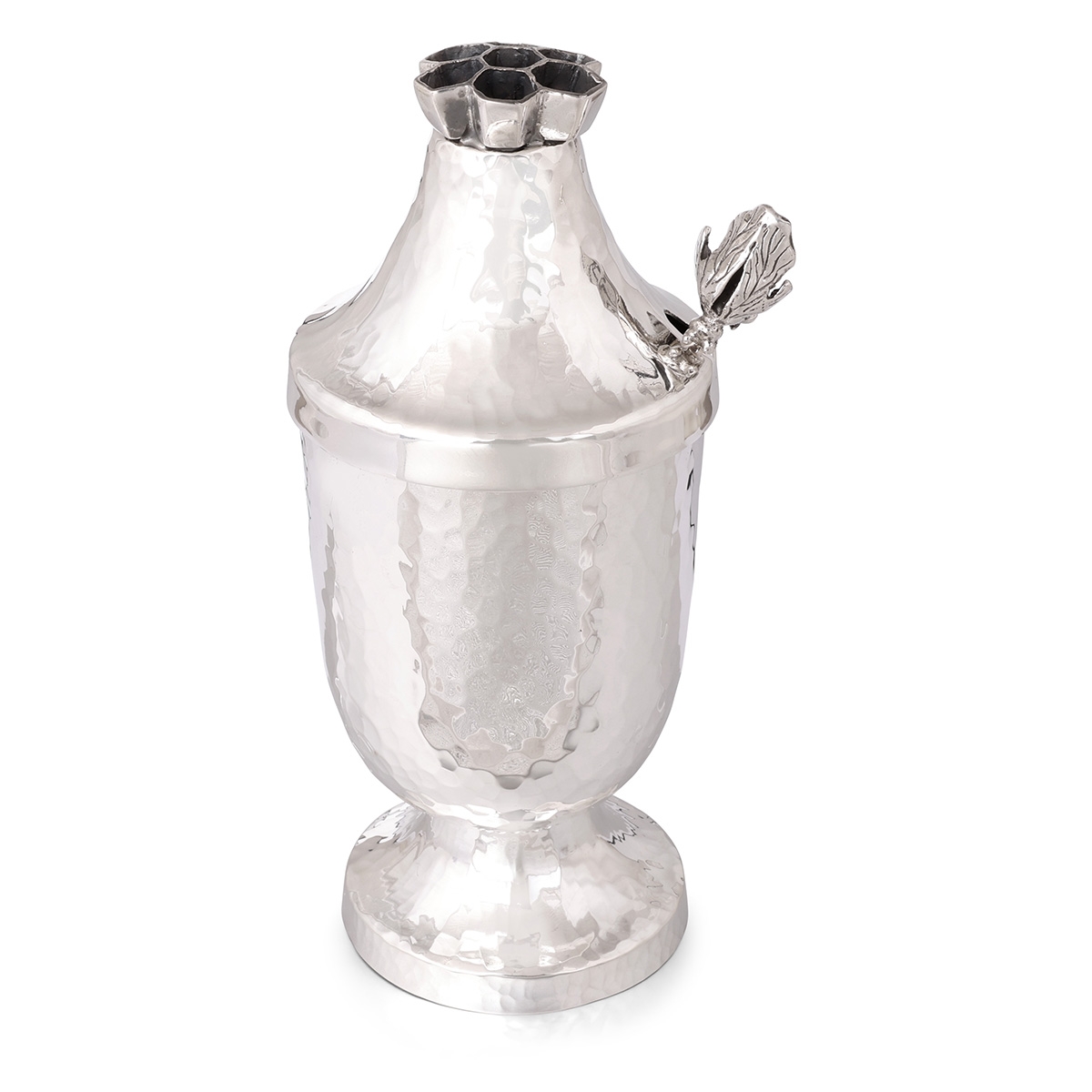 Bier Judaica 925 Sterling Silver Honey Dish With Honeycomb Design main product photo