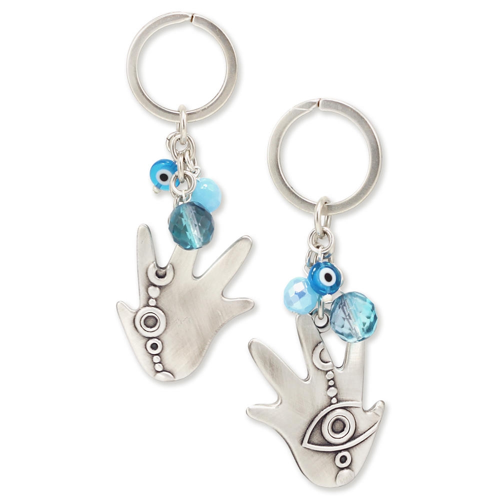 Danon Decorative Hamsa Key Ring with Eye and Beads main product photo