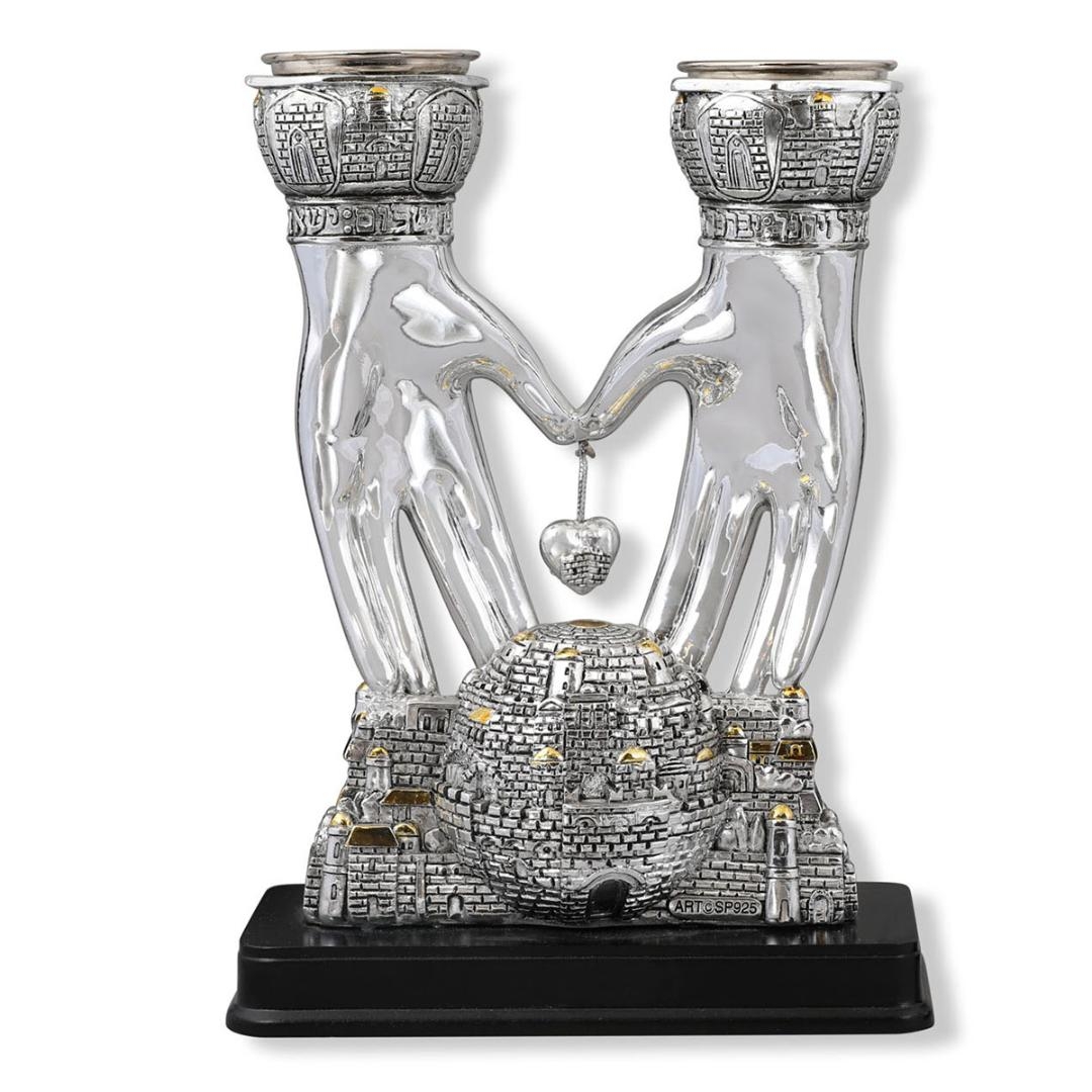 Jerusalem Priestly Blessing Candle Holder main product photo