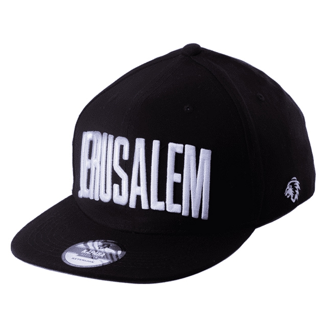 Jerusalem Adjustable Snapback Cap - Black main product photo