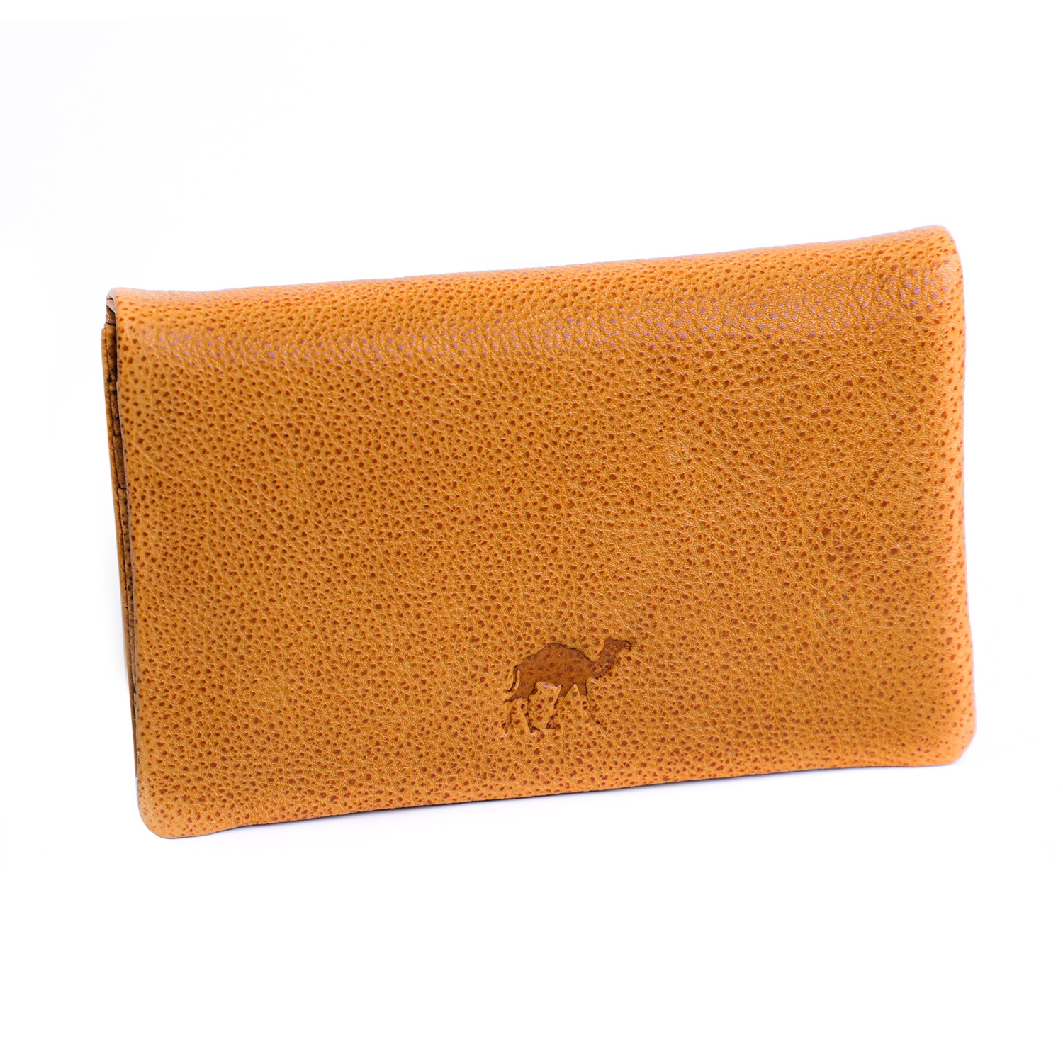 Genuine Leather Women's Rectangular Camel Wallet with Color Option main product photo
