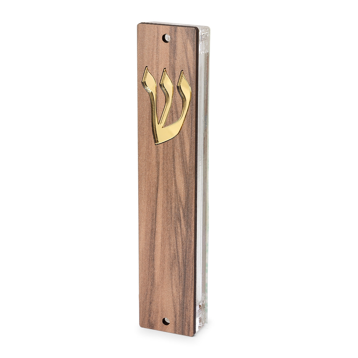 Lily Art Wooden Panel Acrylic Mezuzah Case - Color Option main product photo