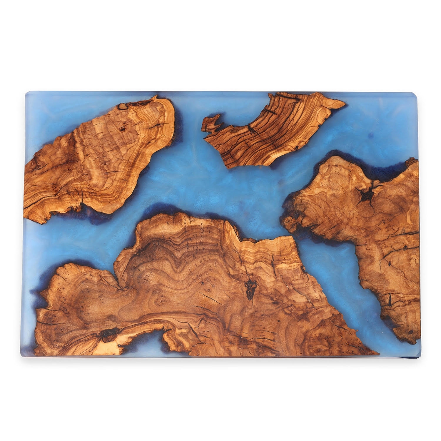 Majestic Olive Wood and Epoxy Challah Board - Color Option  main product photo