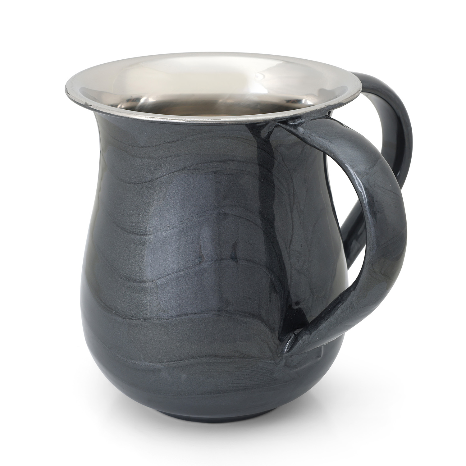Painted Stainless Steel Netilat Yadayim Cup – Available in Cream, Dark Gray & Black main product photo