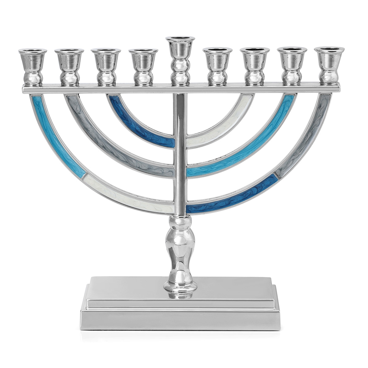 Multicolored Modern Hanukkah Menorah main product photo