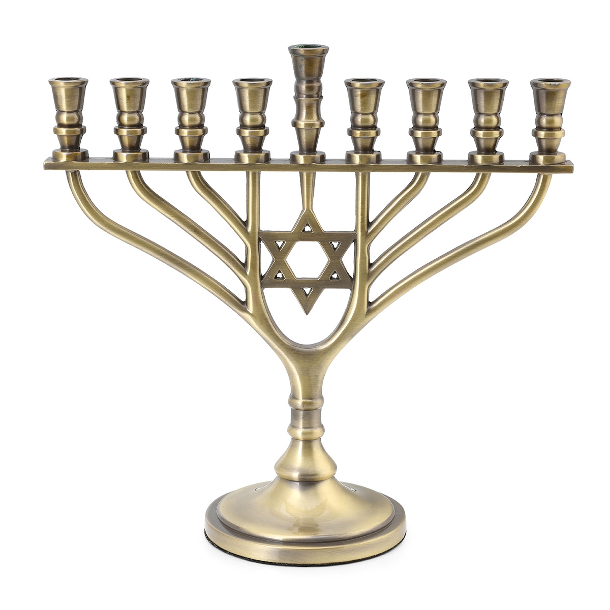 Elegant Star of David Hanukkah Menorah main product photo