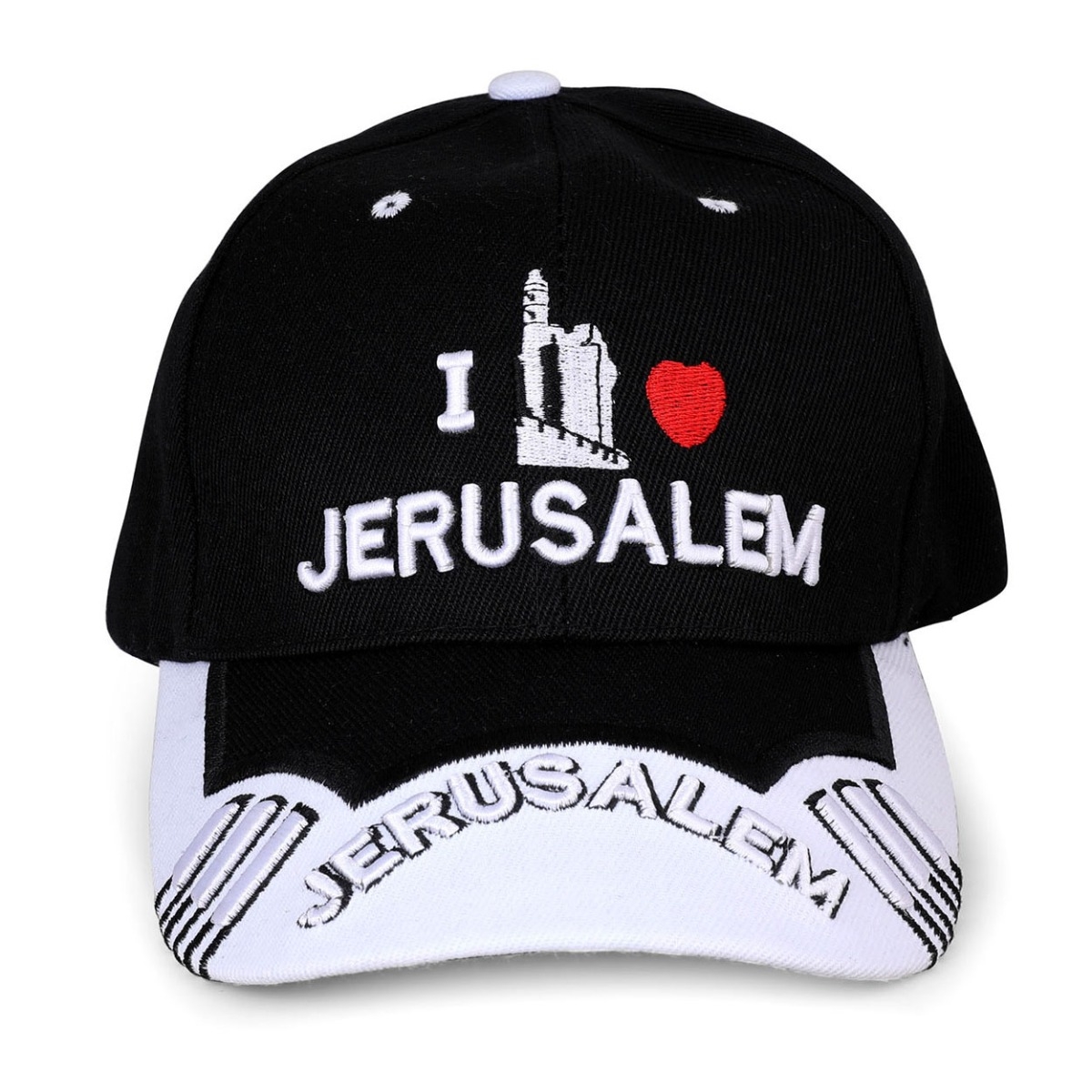 I Love Jerusalem Tower of David Baseball Cap main product photo