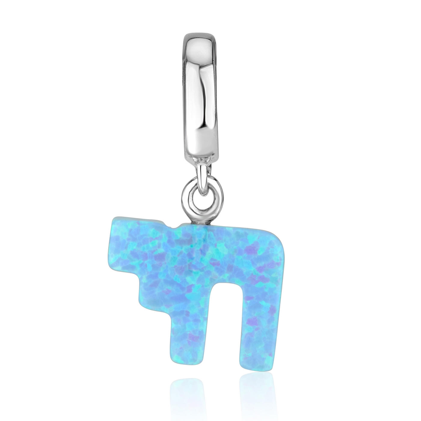 Marina Jewelry Blue Opal Chai Pendant Charm main product photo