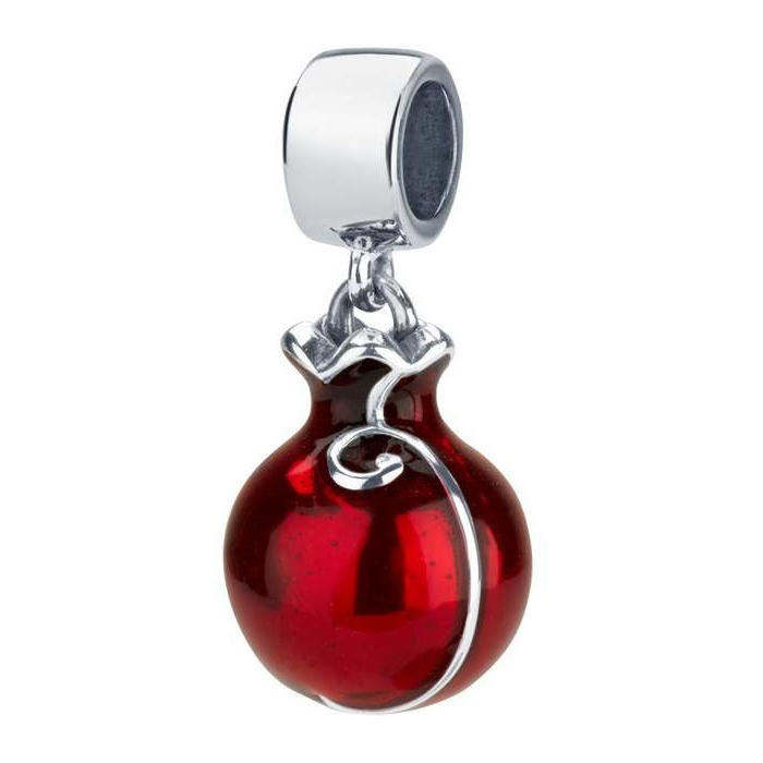 Marina Jewelry Silver Swirl Pomegranate Pendant Charm main product photo