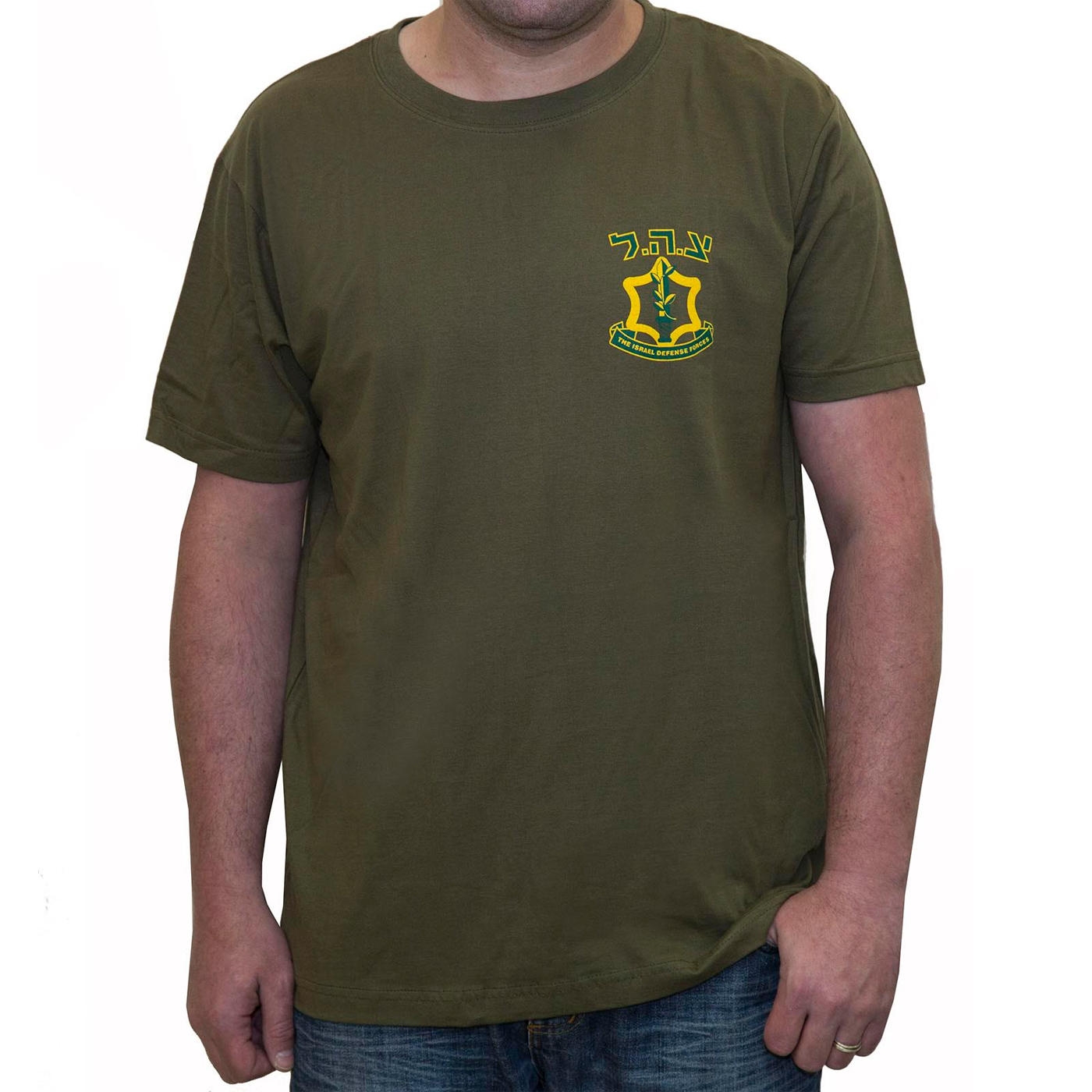 IDF T-shirt. Double-Sided. Olive Green main product photo