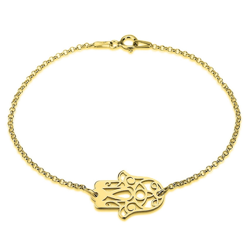 925 Sterling Silver Evil Eye Hamsa Bracelet  main product photo