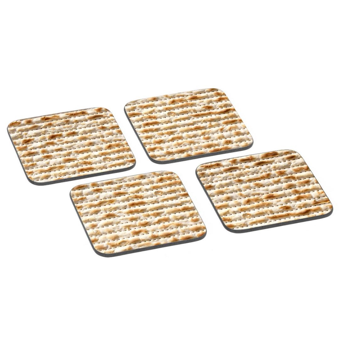 Ofek Wertman Matzah Illustrated Set of 4 Coasters main product photo