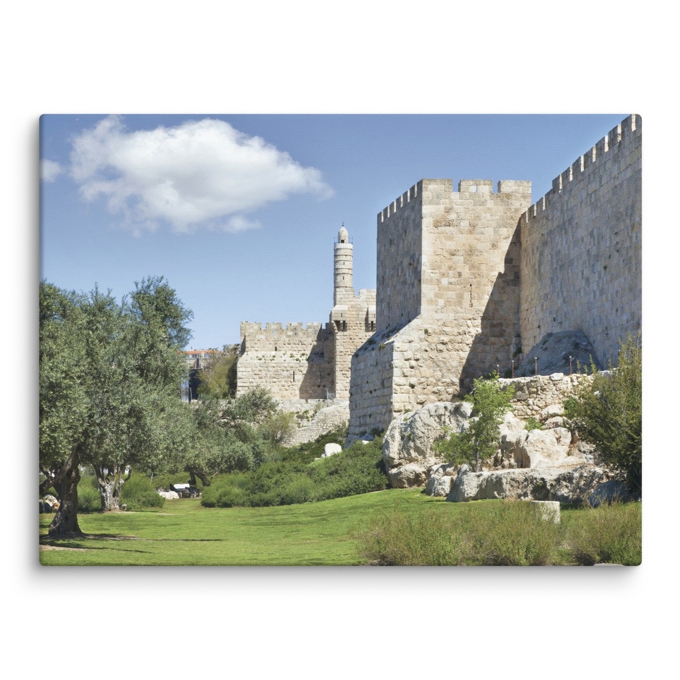 Old City of Jerusalem and Tower of David Canvas Print main product photo