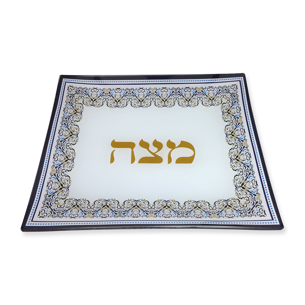 Ornate Designer Matzah Plate main product photo