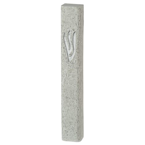 Outdoor Cement Mezuzah with Shin - 15cm (6") main product photo