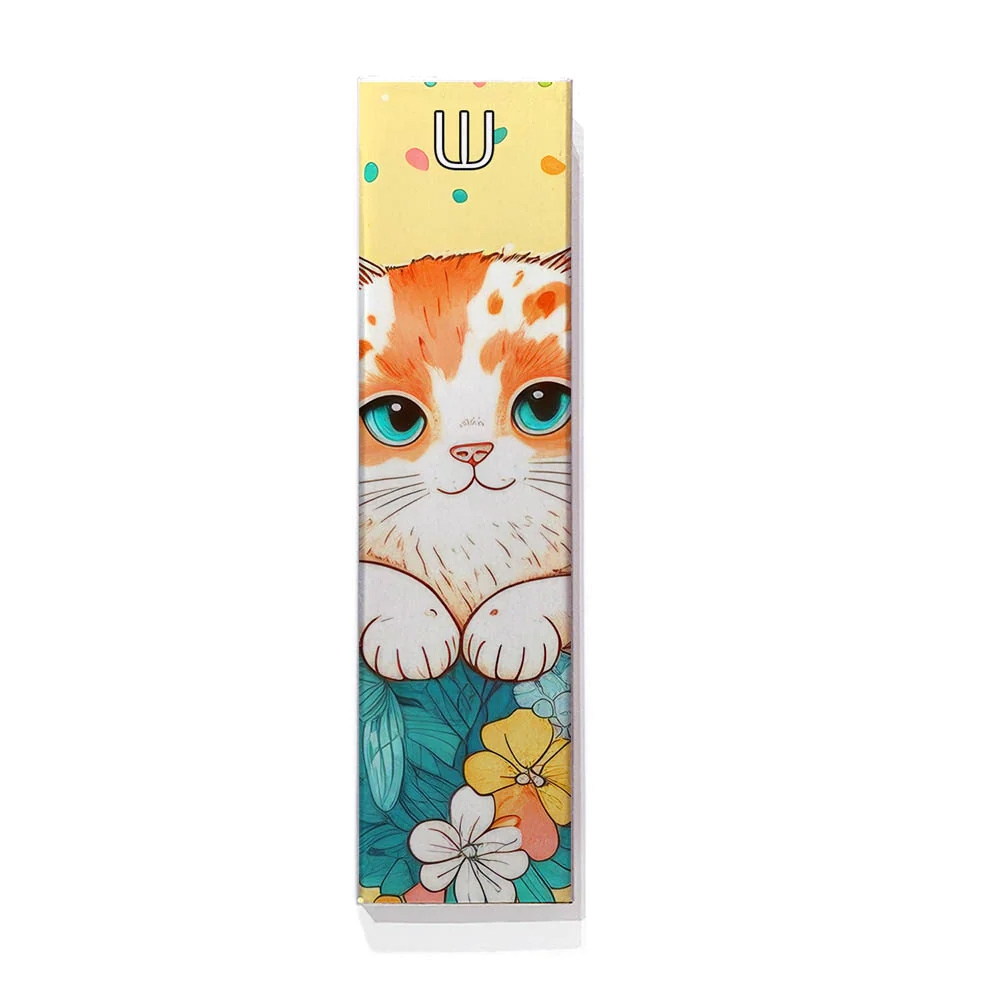 Ofek Wertman Ginger Tabby Cat Handmade Aluminum Mezuzah Case main product photo