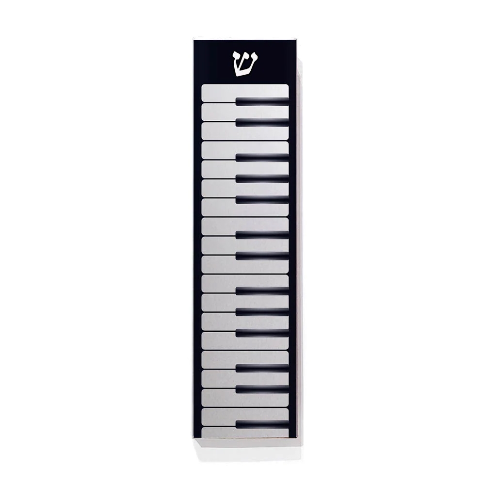 Ofek Wertman Handmade Piano Keys Aluminum Mezuzah Case main product photo