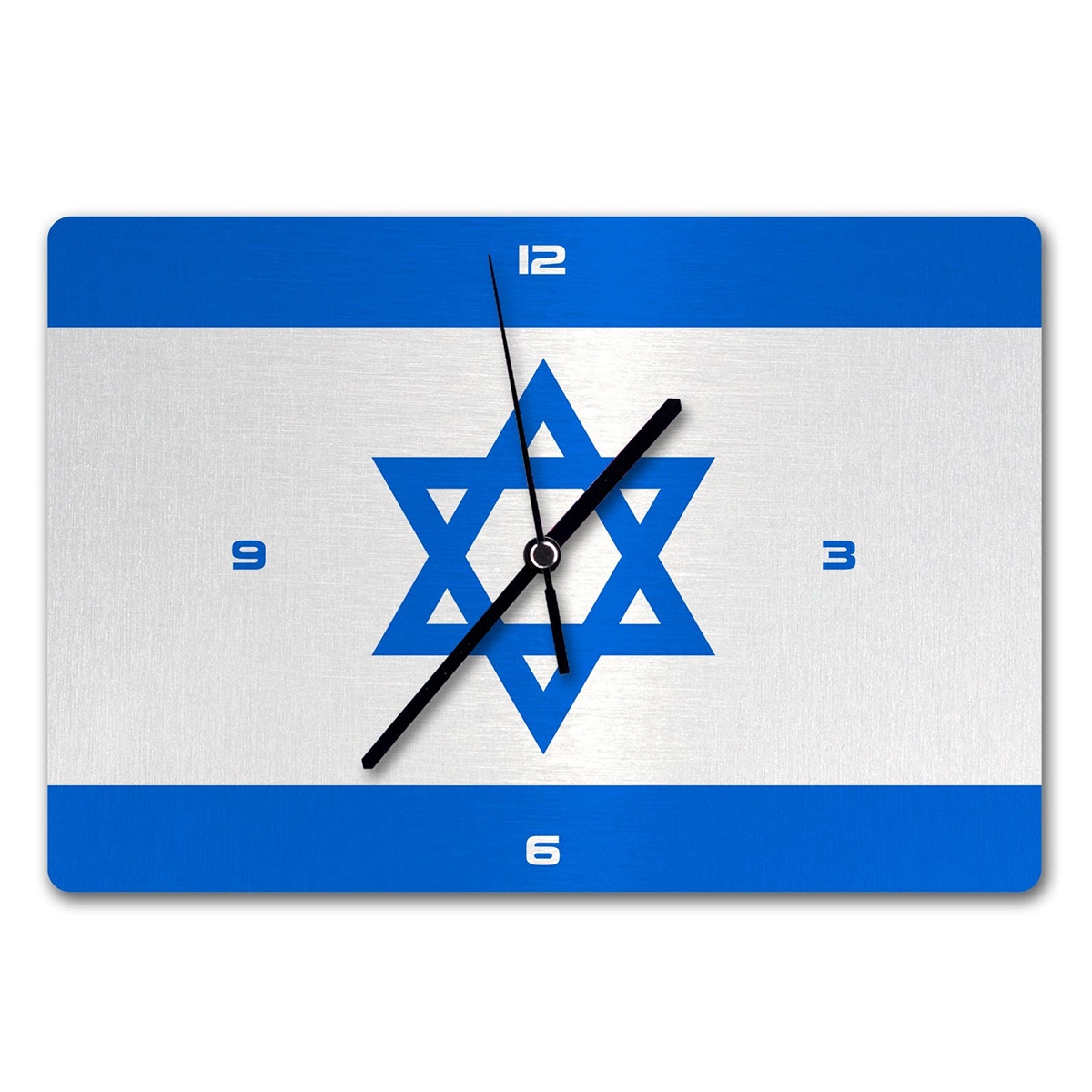 Israeli Flag Metal Wall Clock  main product photo
