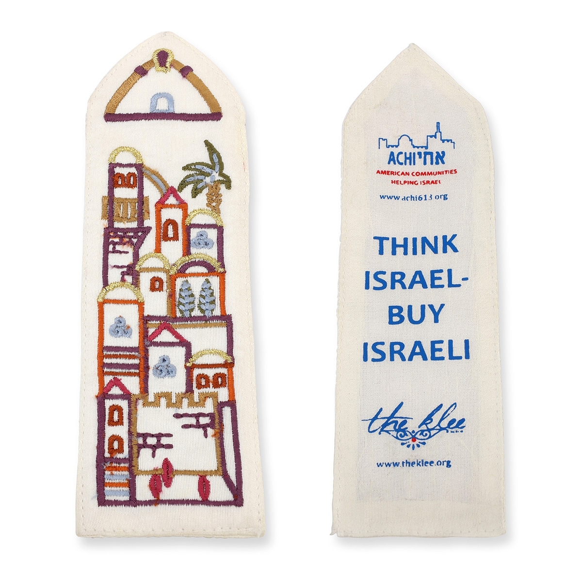 Personalized Embroidered Bookmark from Yair Emanuel main product photo
