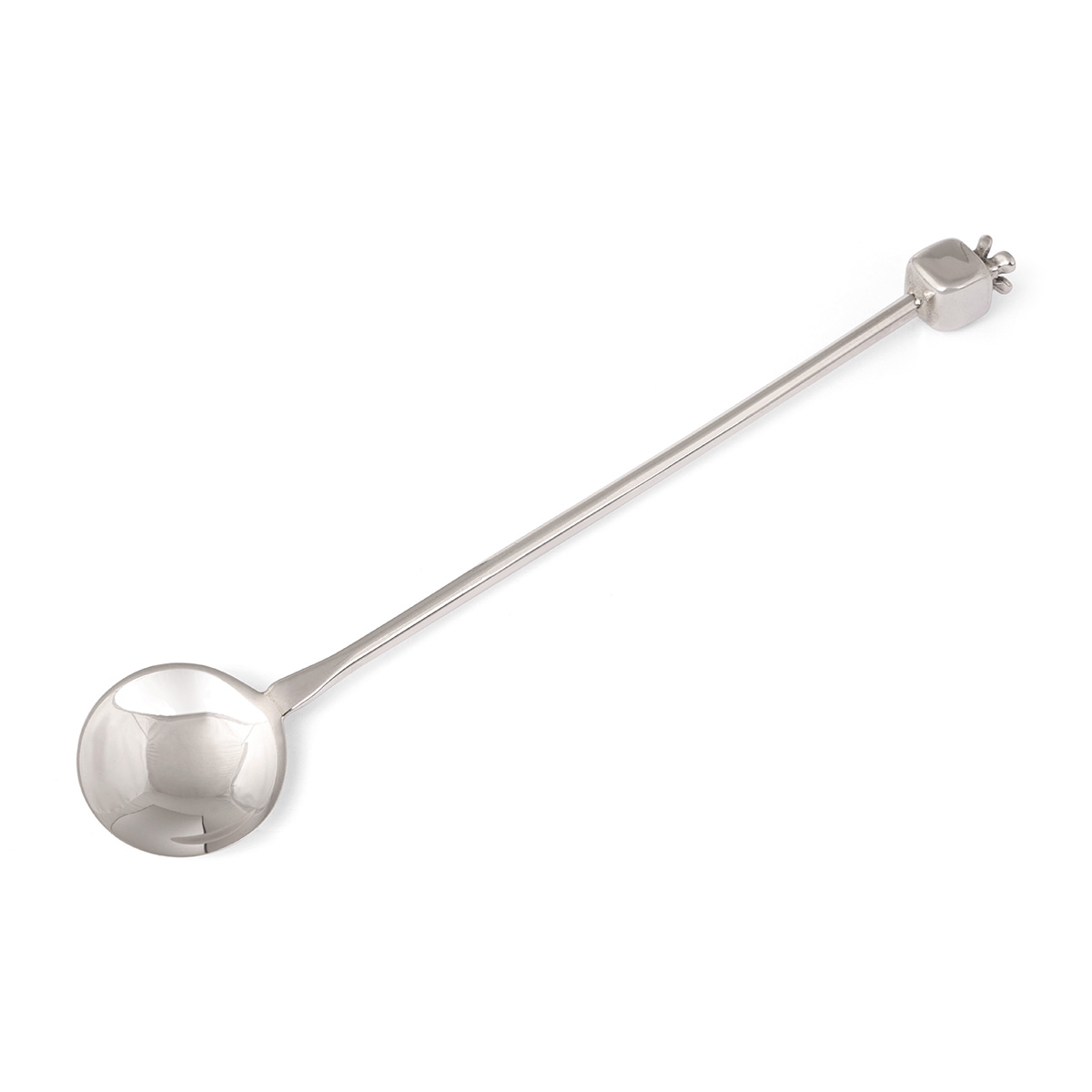 Bier Judaica 925 Sterling Silver Honey Spoon With Pomegranate Design main product photo
