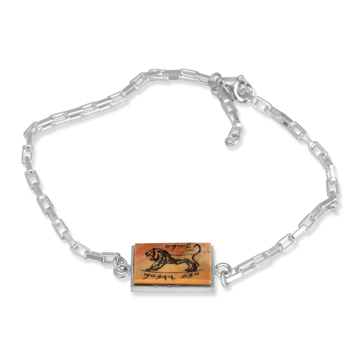 Rafael Jewelry Megiddo Lion Seal Sterling Silver and Jerusalem Stone Bracelet  main product photo