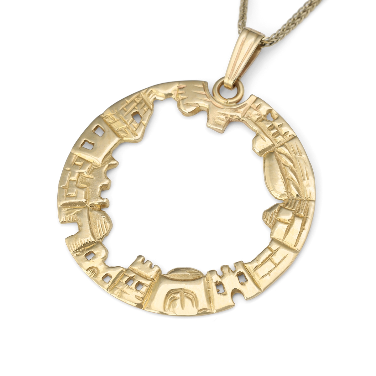 Rafael Jewelry 14K Yellow Gold Jerusalem Pendant main product photo
