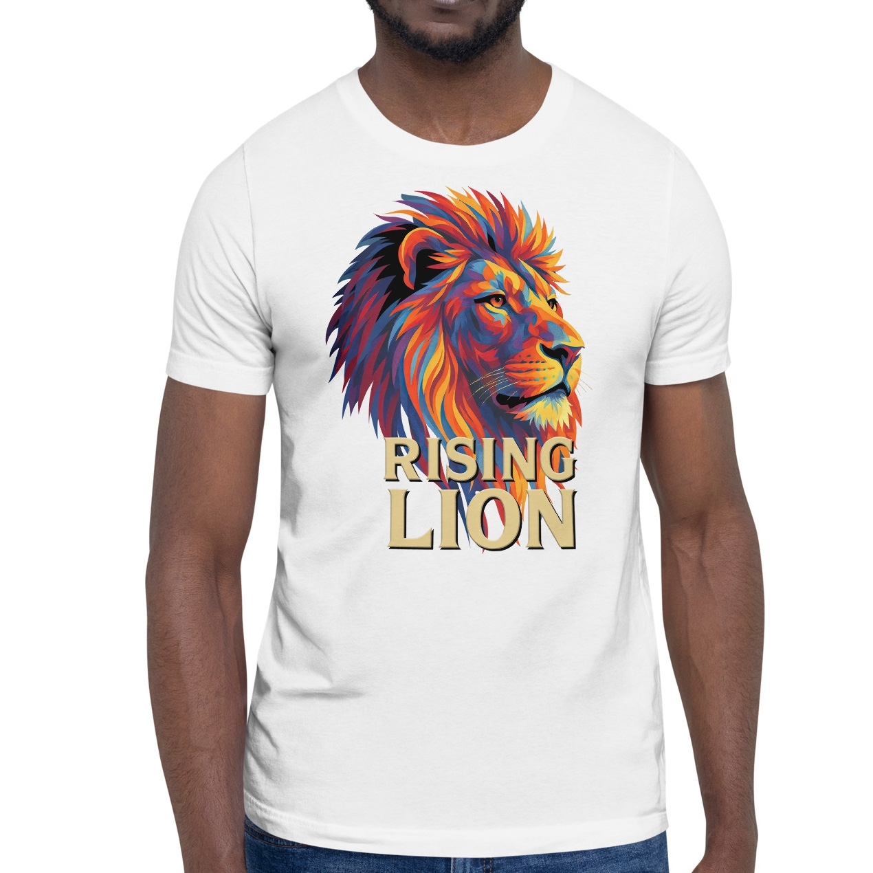 Rising Lion Pop Art Unisex T-Shirt main product photo