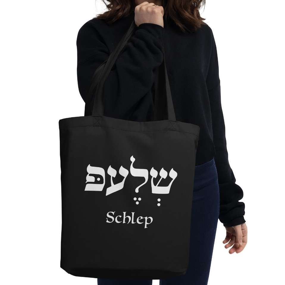 Schlep Eco Tote Bag in Black main product photo