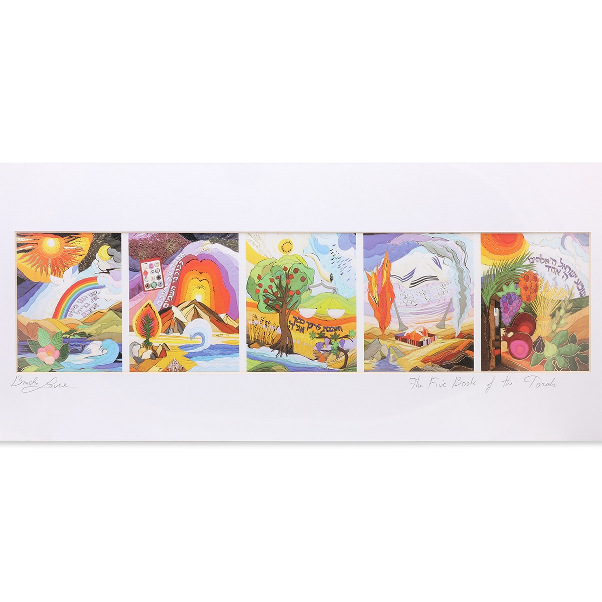 The Five Books of the Torah - Bracha Lavee Print main product photo