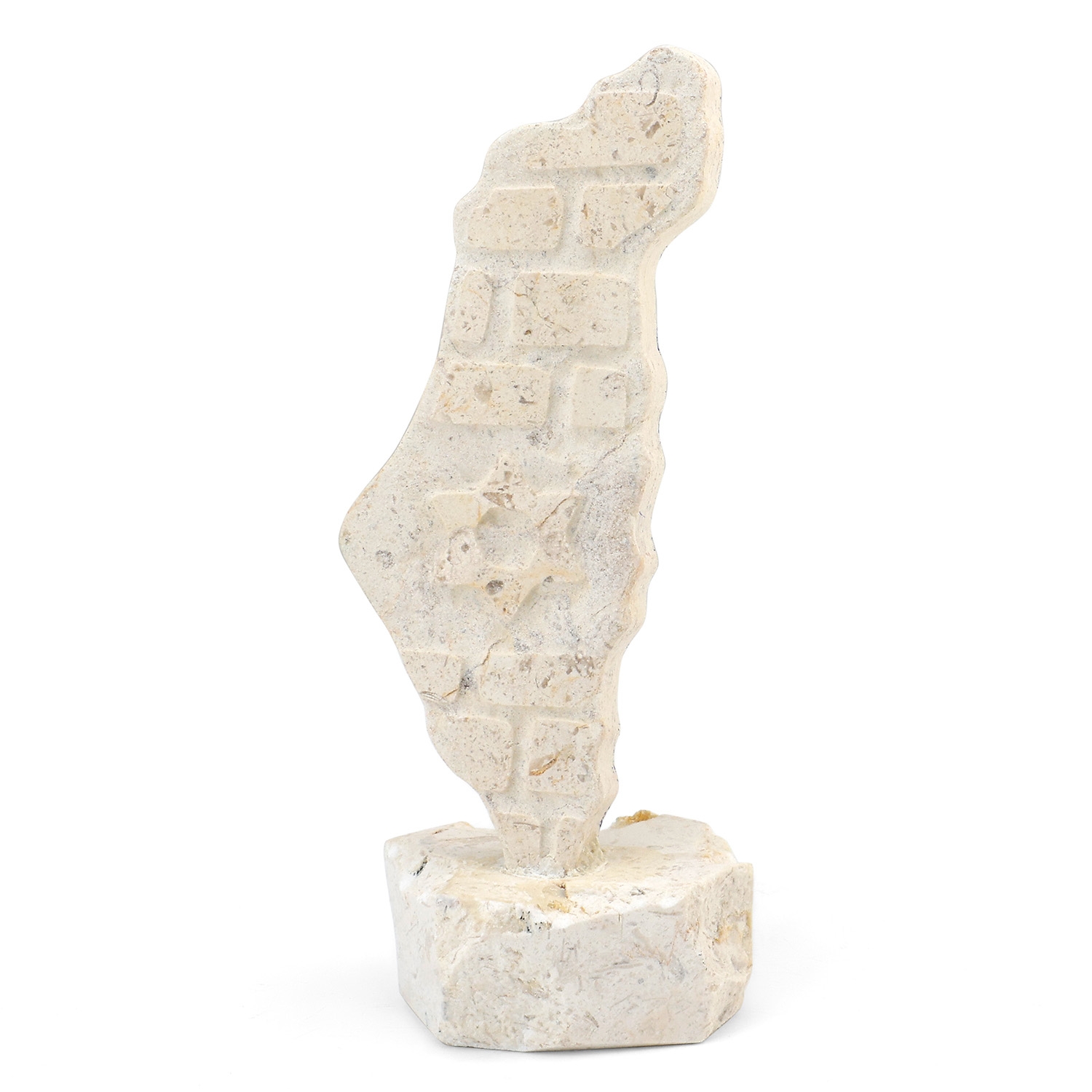 Map Of Israel Jerusalem Stone Figurine main product photo