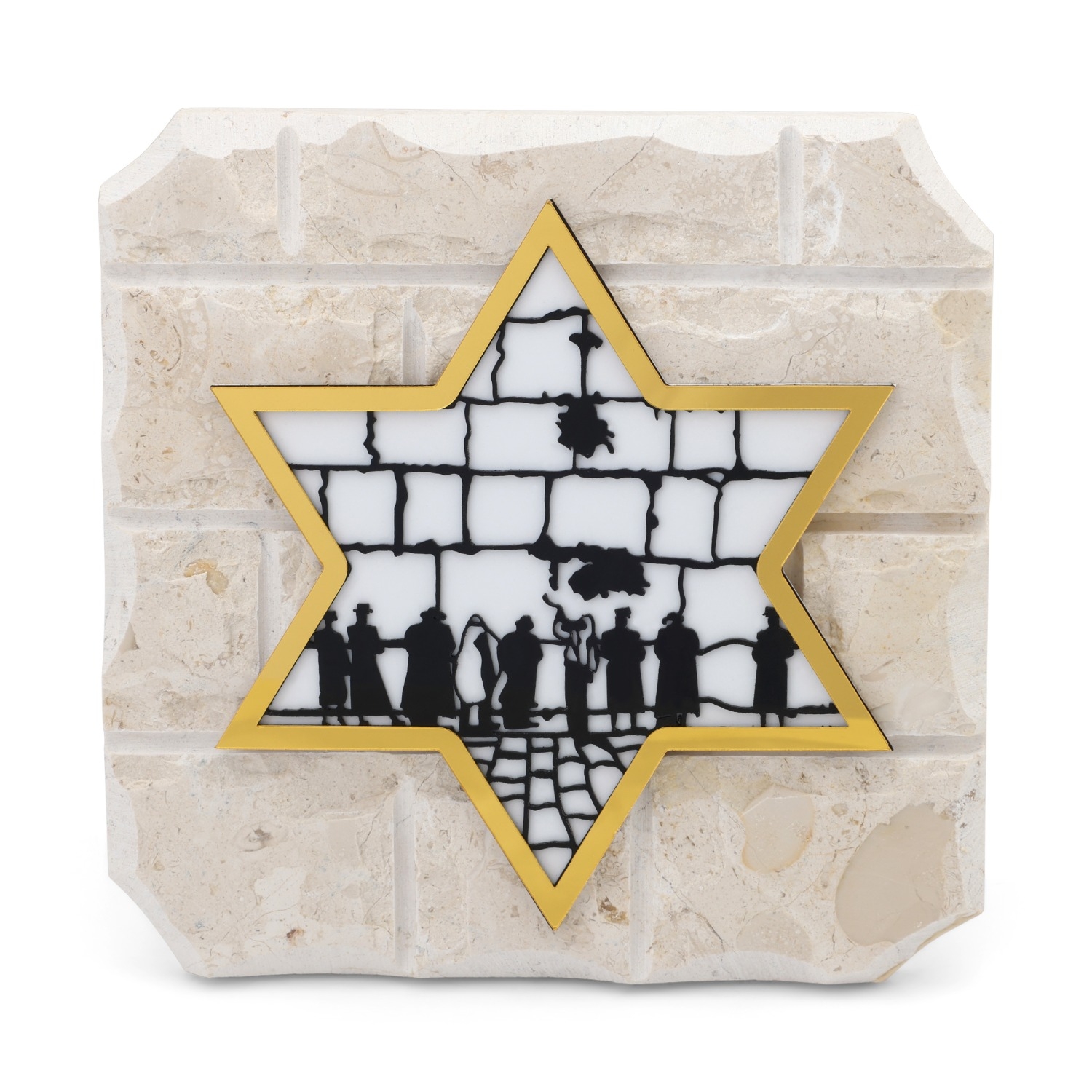 Jerusalem Stone Star of David Standing Plaque main product photo