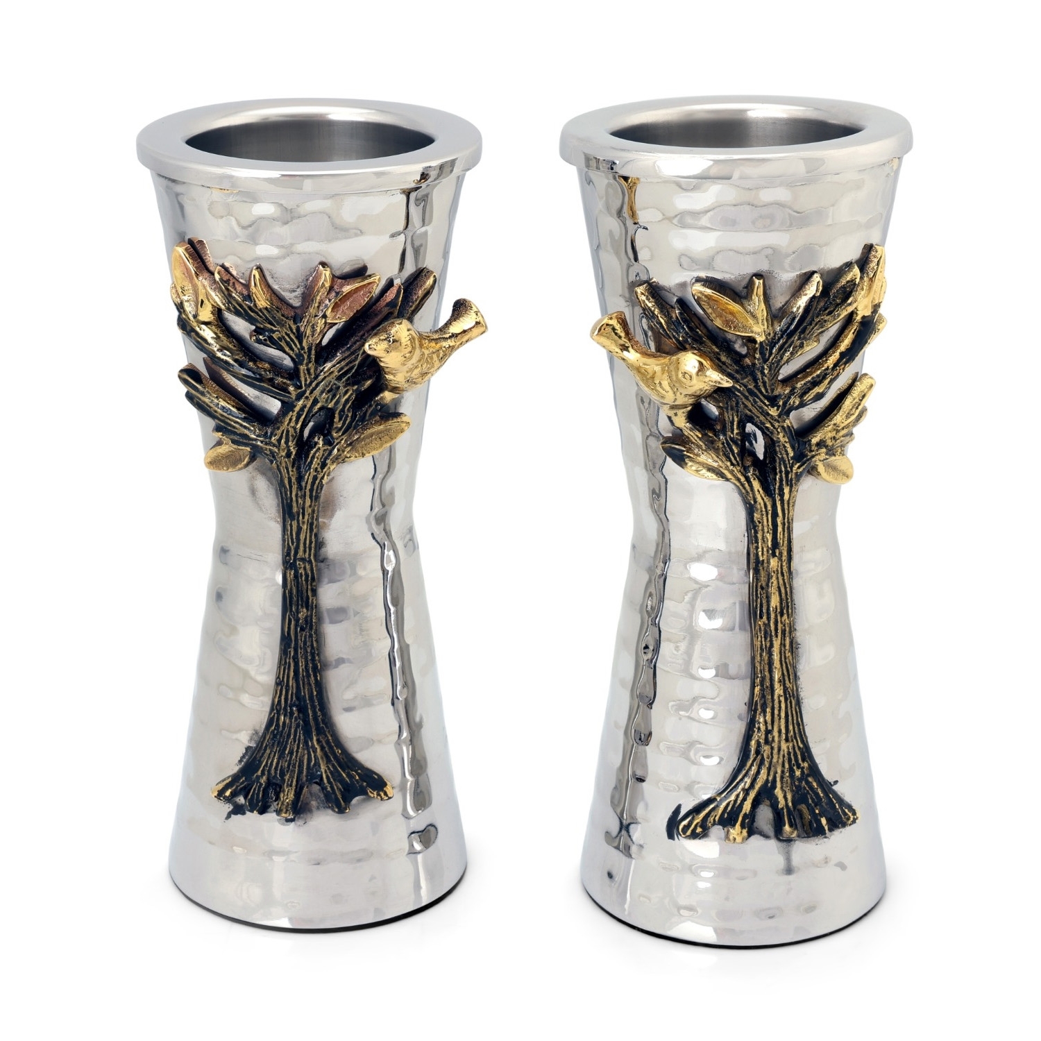 Modern Shabbat Candlesticks Tree of Life by Yair Emanuel main product photo