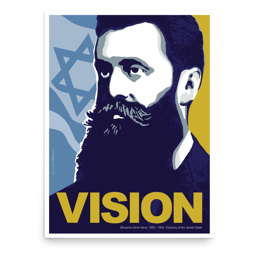 Theodor Herzl Poster - Vision main product photo