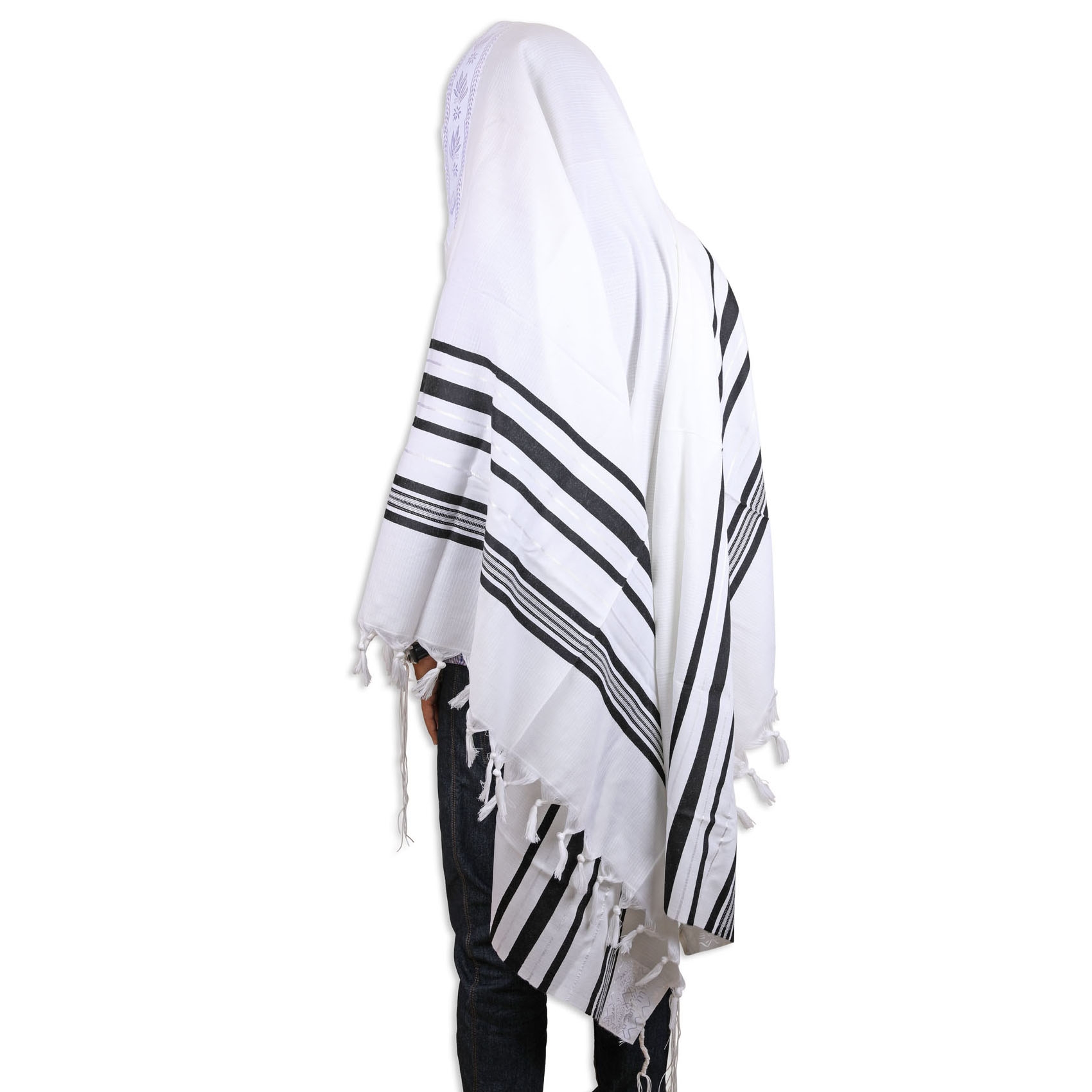 Talitnia "Gilboa" Traditional Tallit (Prayer Shawl) - Black Stripes main product photo
