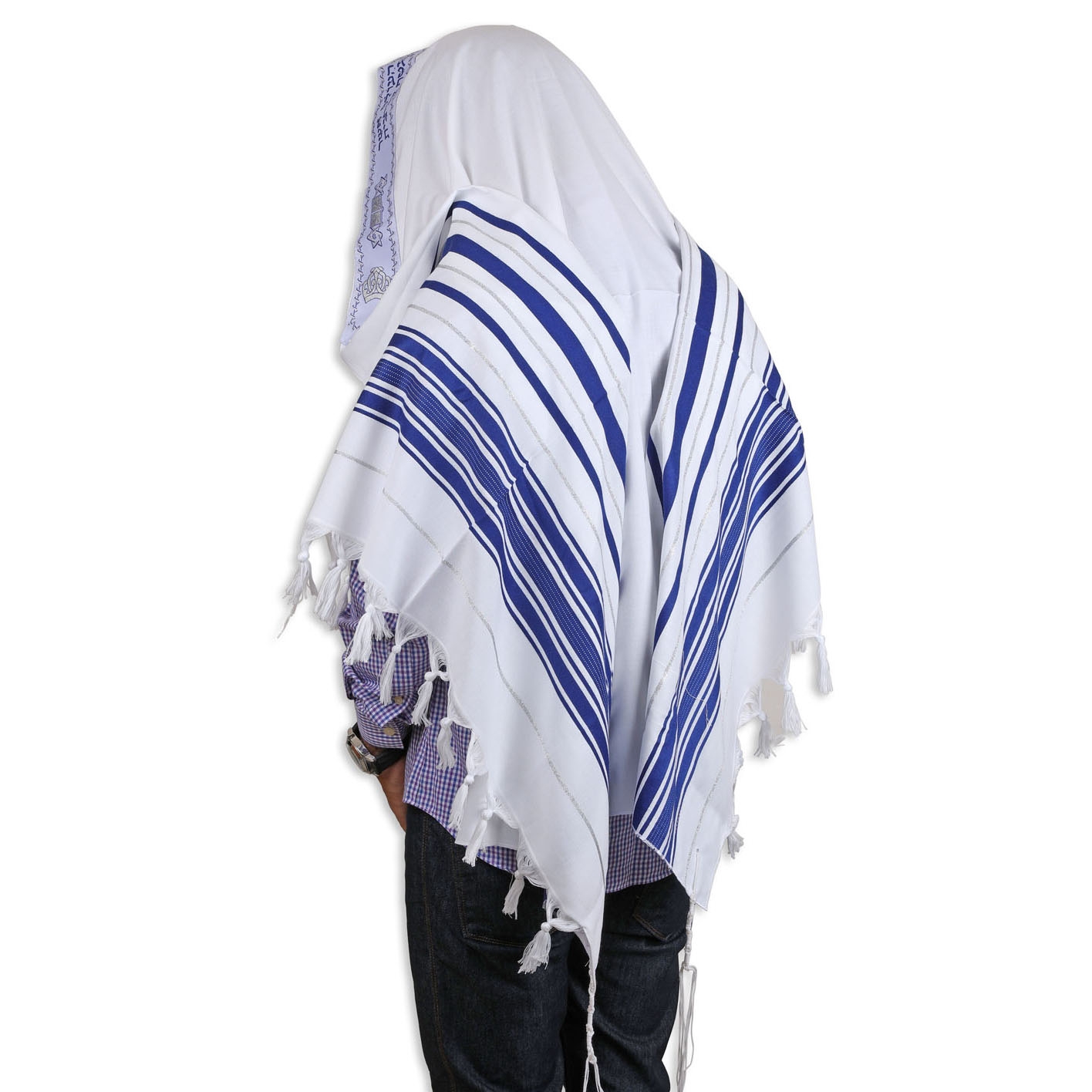Talitnia Hadar Tallit - Blue and Silver main product photo