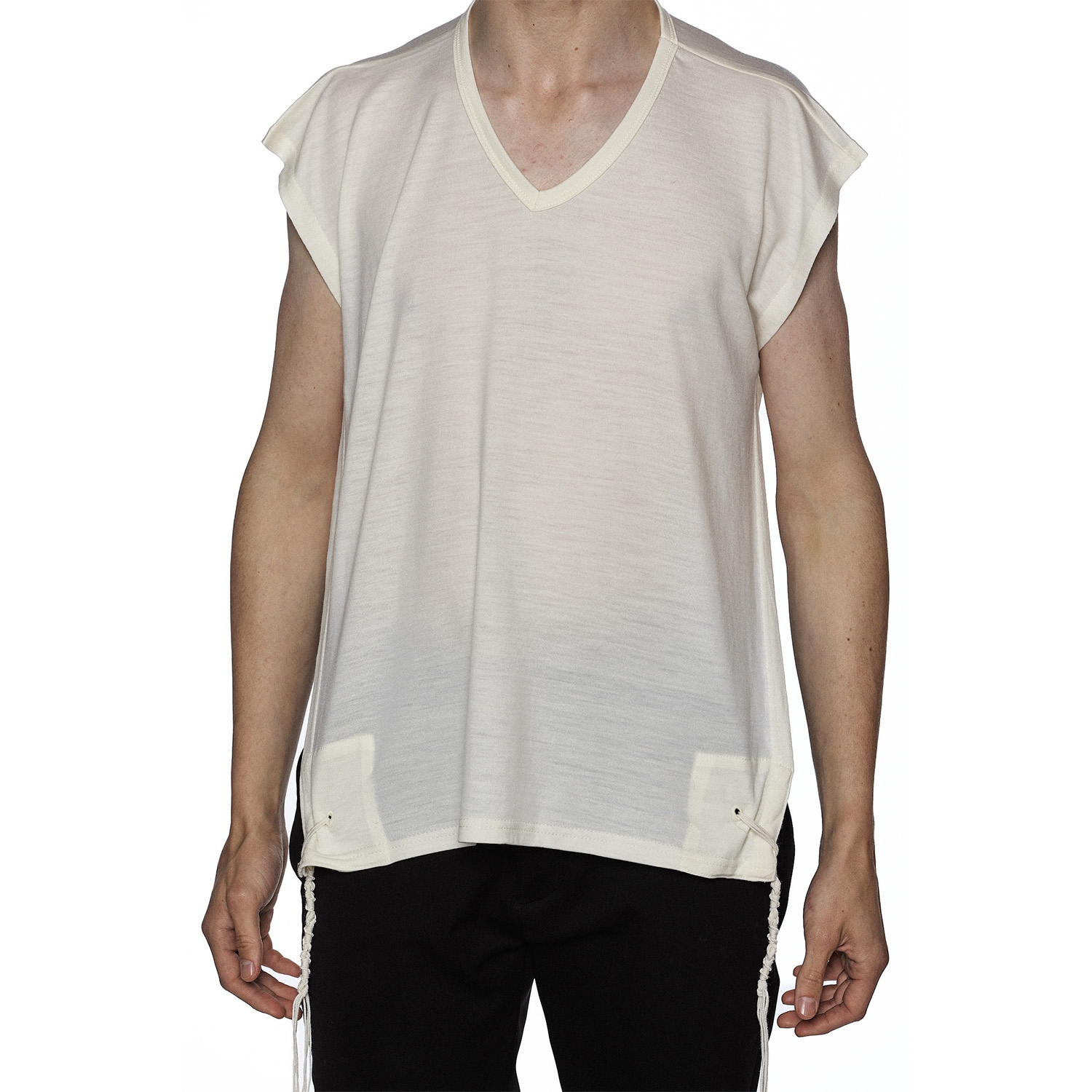 Wool V Neck Tallit Katan - Badatz main product photo