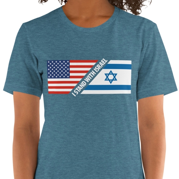 USA I Stand with Israel Unisex T-Shirt - Color Option main product photo