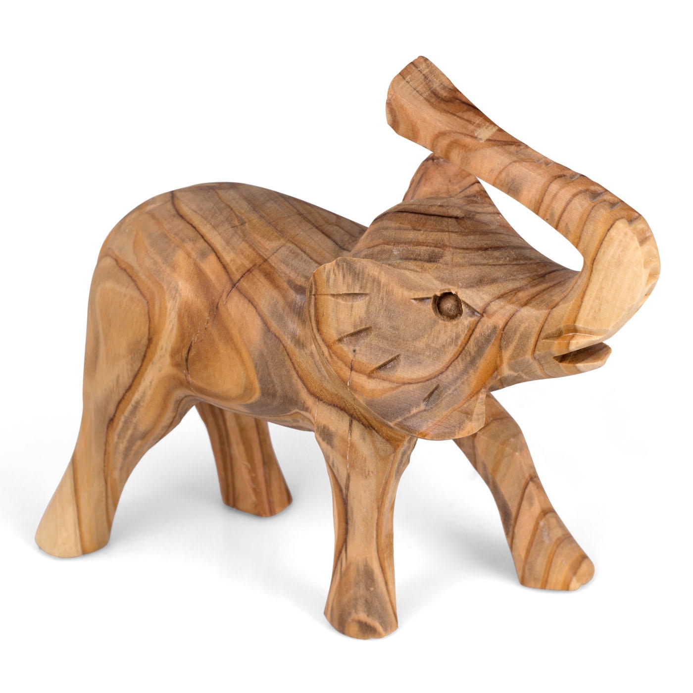 Olive Wood Elephant Figurine - Large main product photo