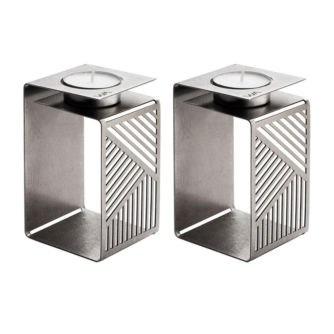 Wallaby Stainless Steel Candle Holders main product photo